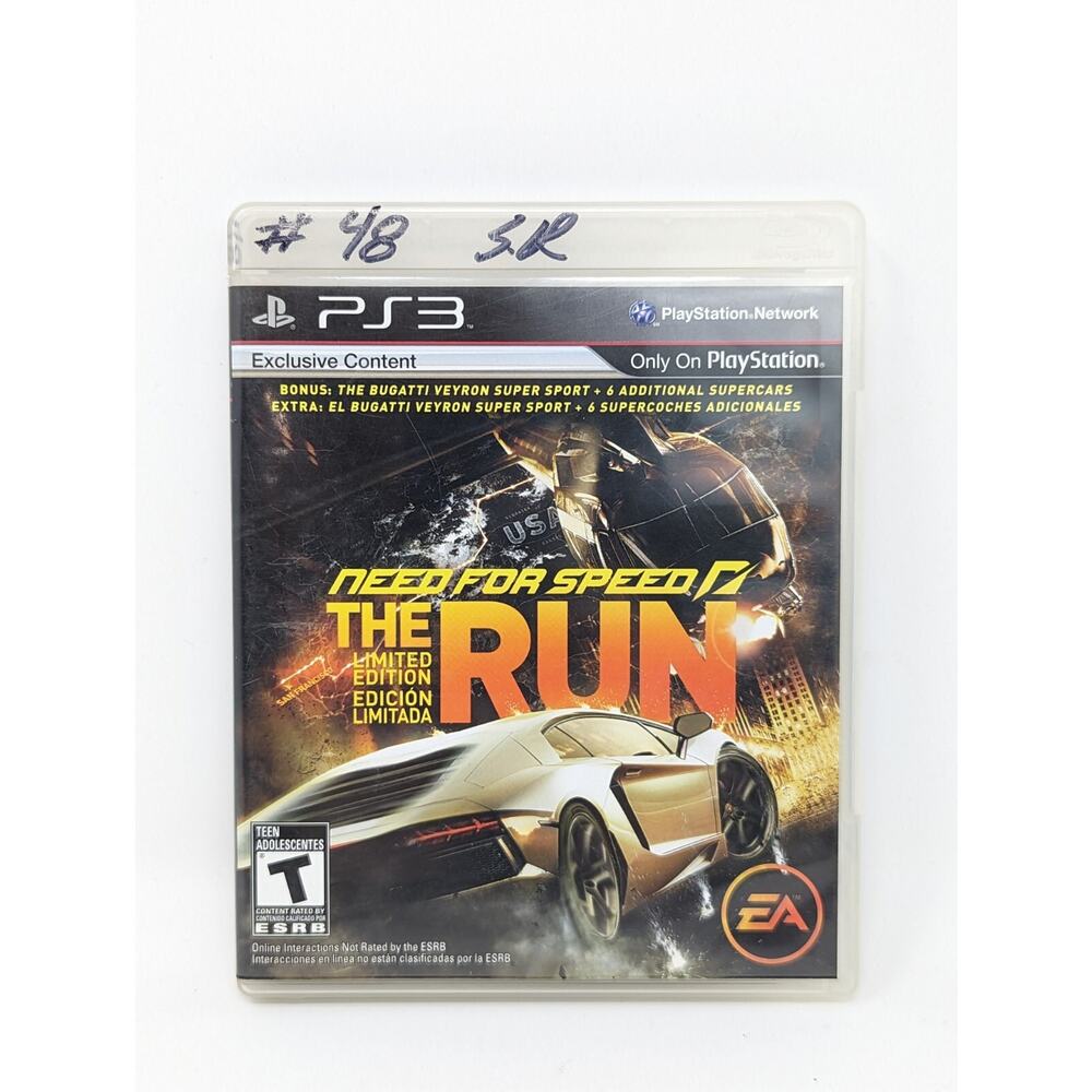 Need for Speed: The Run Game PlayStation 3 PS3 Limited Edition Complete